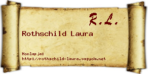 Rothschild Laura névjegykártya